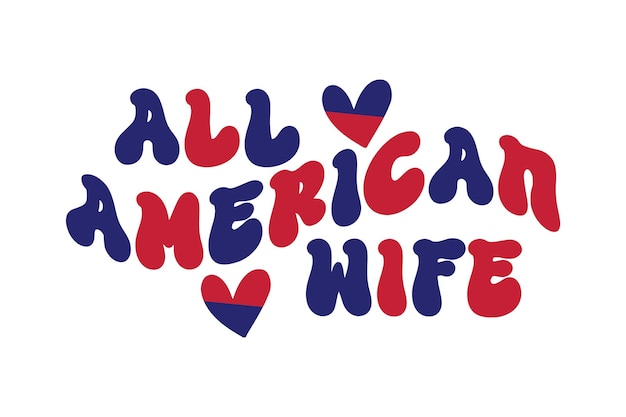 Vetor toda esposa americana svg