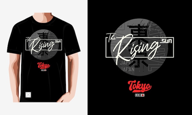 Tokyo t shirt e design de vestuário premium