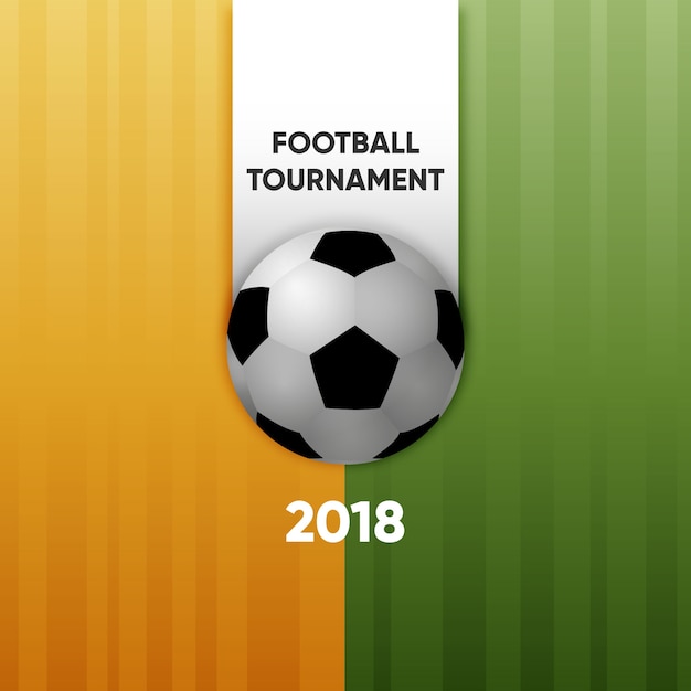 Vetor torneio de futebol 2018