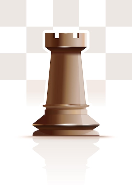 3d render do dourado torre xadrez peça em branco fundo. 23560606 PNG