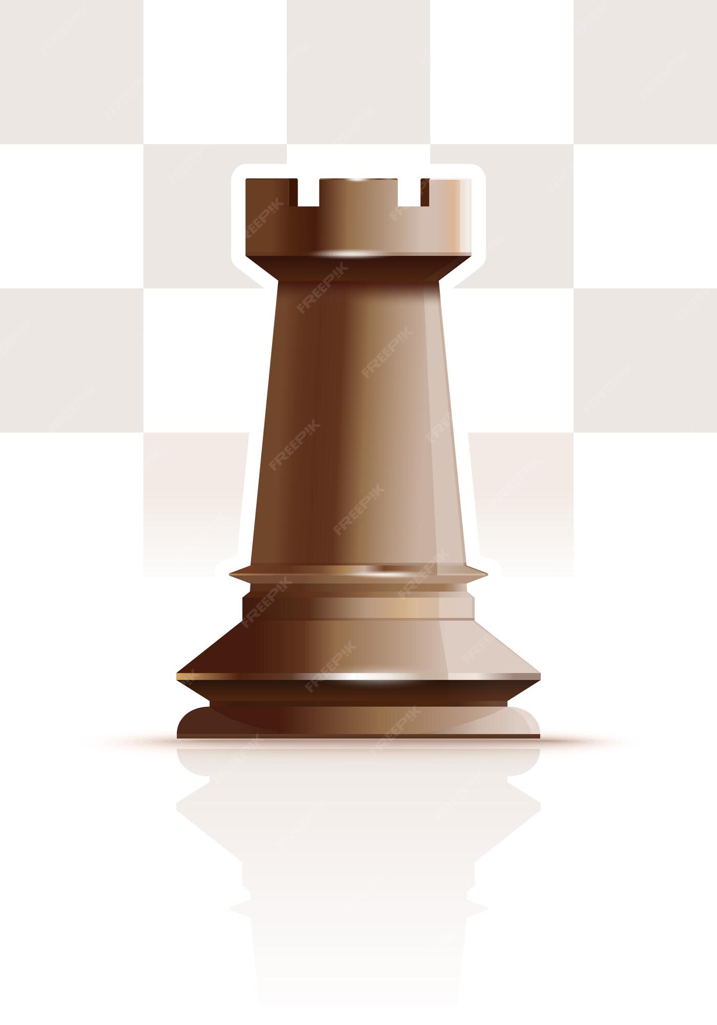 Design PNG E SVG De Figura De Xadrez De Torre Branca Para Camisetas