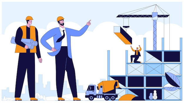 Trabalhando no canteiro de obras Decisões de engenharia