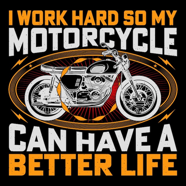 Trabalho duro para que a minha moto possa ter uma vida melhor.