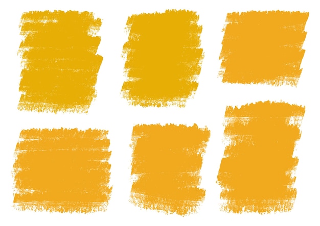 Traçados de pincel aquarela laranja abstrato