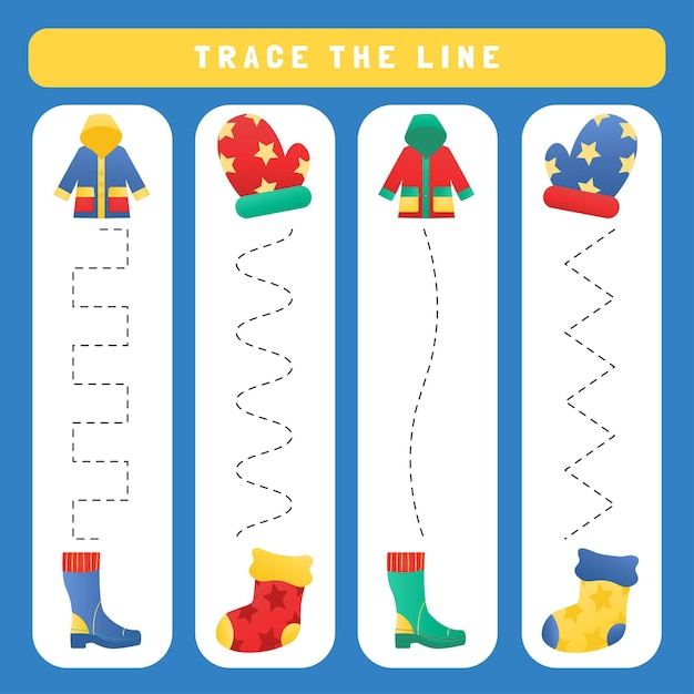 Trace a planilha de linha