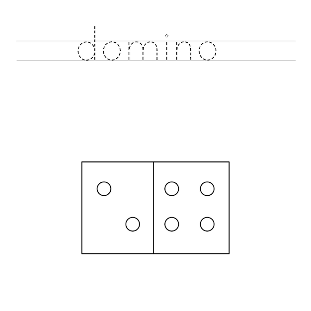 Dominó Desenho e Escrita - Lalalume