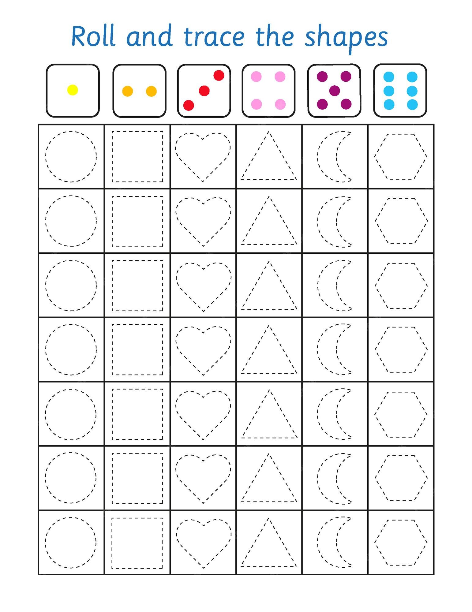 jogo de linhas de rastreamento com bonecas de beleza. planilha para  crianças pré-escolares, folha de atividades para crianças, planilha para  impressão 11267627 Vetor no Vecteezy