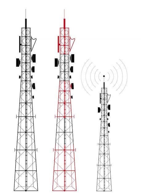 Vetor transmissor de sinal de rede de telefonia celular