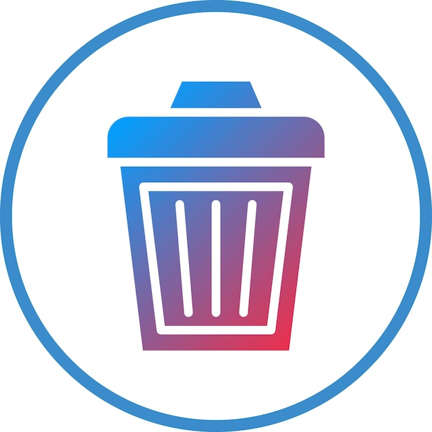 Vetor trash icon style