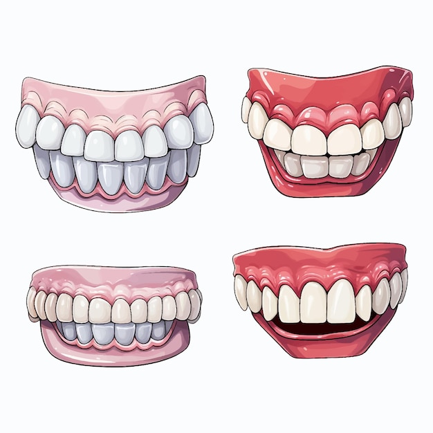 Vetor tratamento dentário odontologia medicina bucal ilustração cuidados de saúde sorriso dentista vetor ora