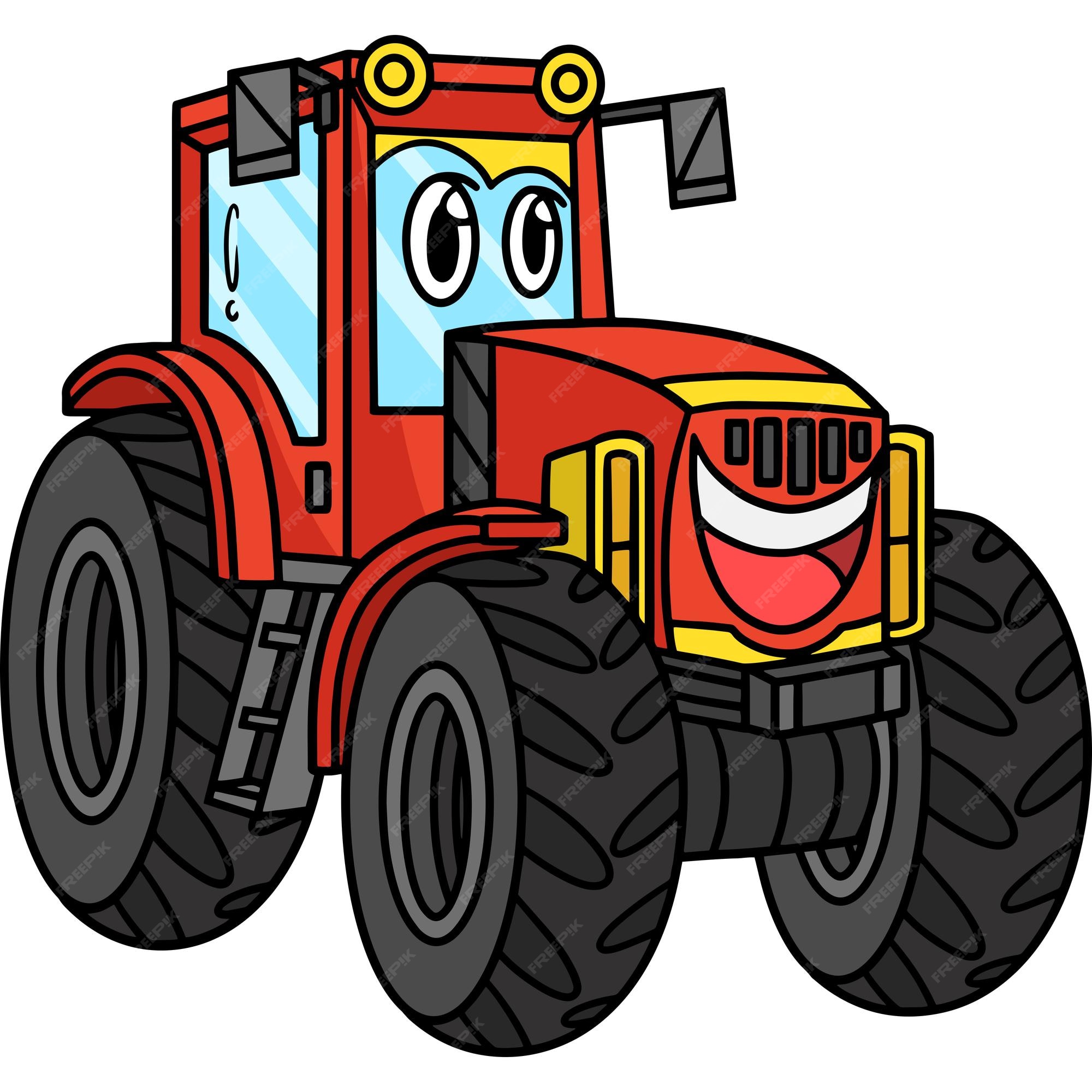 Desenho de Tractor em funcionamento pintado e colorido por Usuário não  registrado o dia 23 de Agosto do 2011