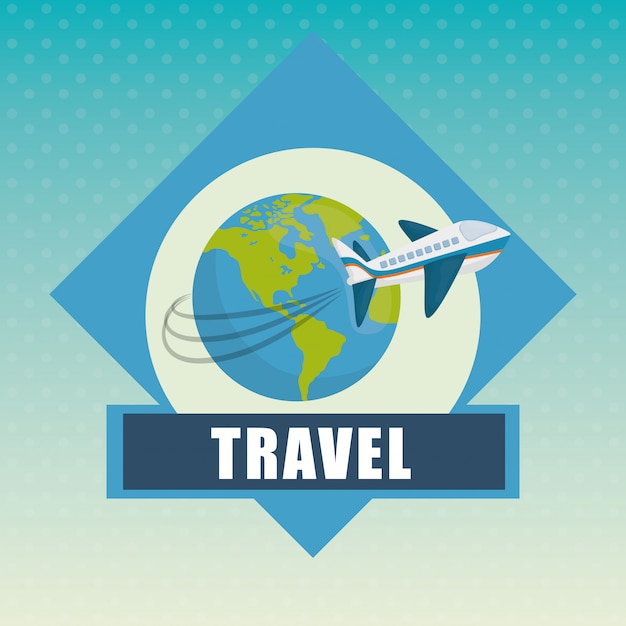 Travel icon, ilustração vetorial