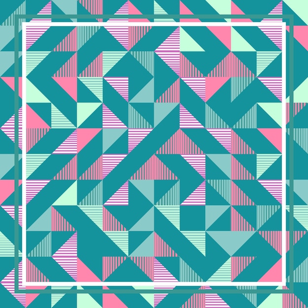 Triângulo abstrato geométrico colorido padrão pastel punchy