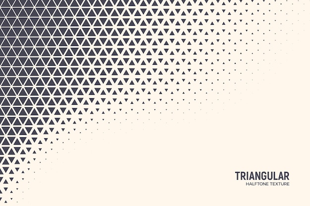 Triângulos Padrão de meio-tom Geométrico Borda Curva Tecnologia Abstrato