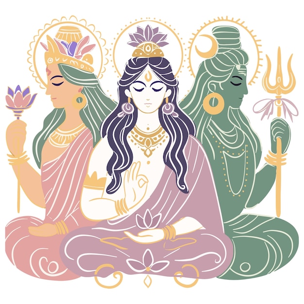 Trindade hindu na Serenidade