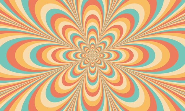 Trippy groovy infinito fundo de flores