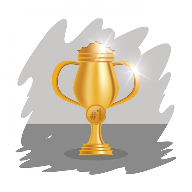 Troféu de ouro Copa prêmio ícone