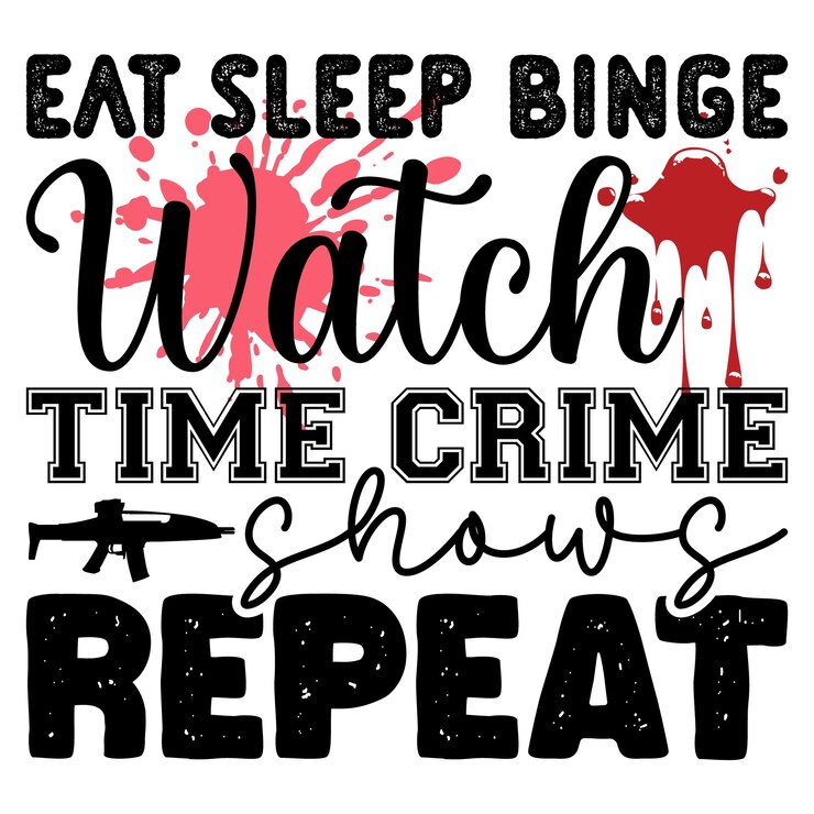 Vetor true crime design svg e download digital