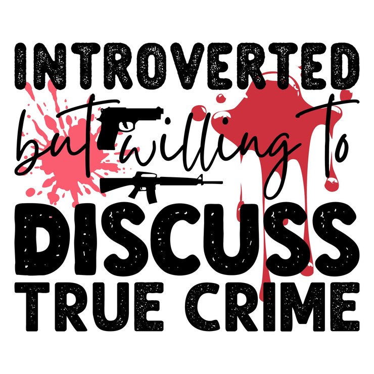 Vetor true crime design svg e download digital