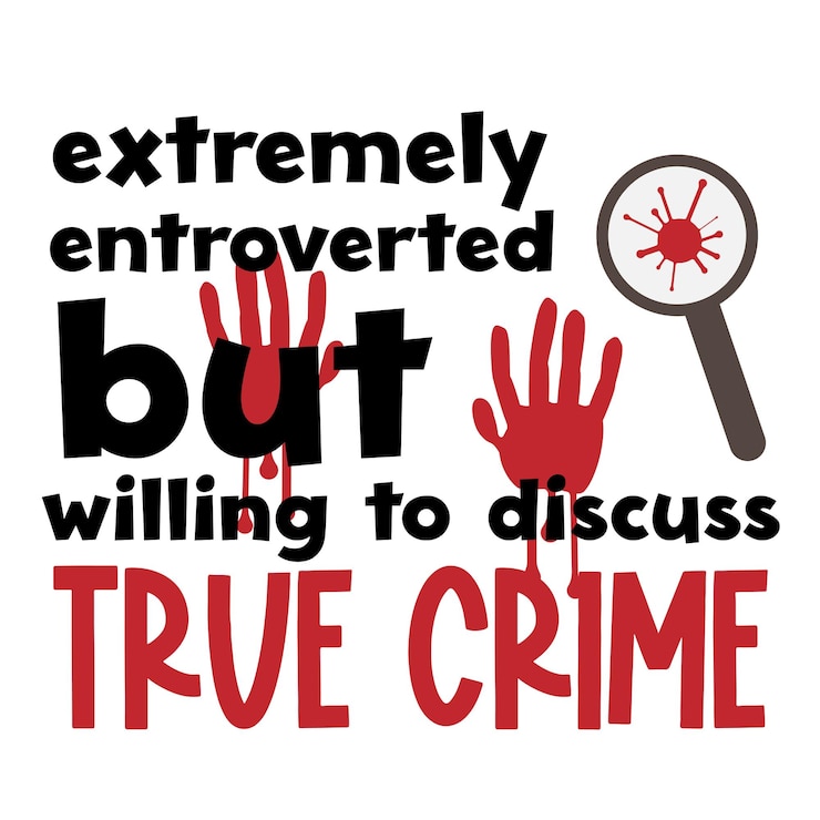 Vetor true crime pacote svg ilustração de letras vetor fundo cartaz janela de banner de cartão postal
