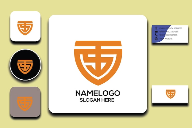 ts logotipo do monograma para sua empresa vectro premium