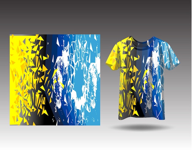 T-shirt esportes grunge background para corrida, camisa, ciclismo, futebol,  jogos