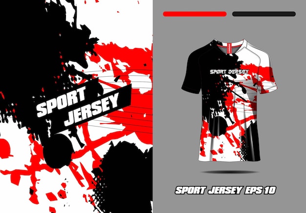Tshirt esportivo fundo de textura grunge para camisa de futebol ciclismo jogos de futebol Premium