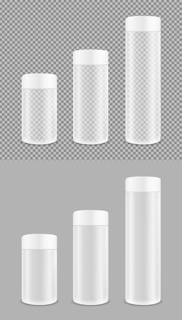 Tubo transparente de plástico embalagens para cosméticos