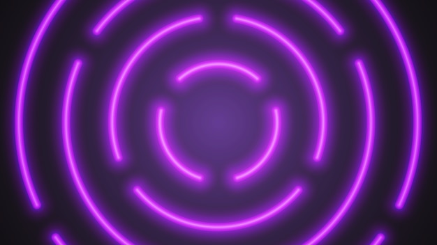 Tubos de iluminação violeta de néon