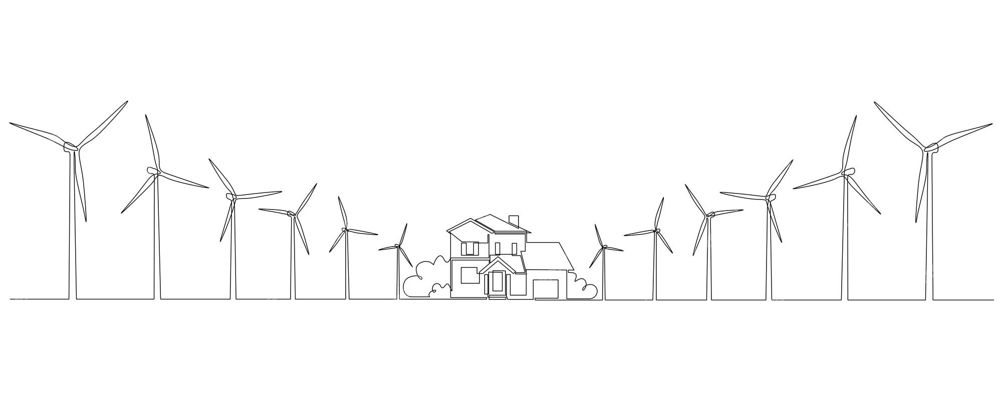 energia eólica. força do vento. energia sustentável e renovável. turbinas  eólicas geram eletricidade. fazenda de moinho de vento na montanha com céu  pôr do sol. tecnologia verde. fonte renovável. desenvolvimento sustentável.  11941691 Foto de stock no