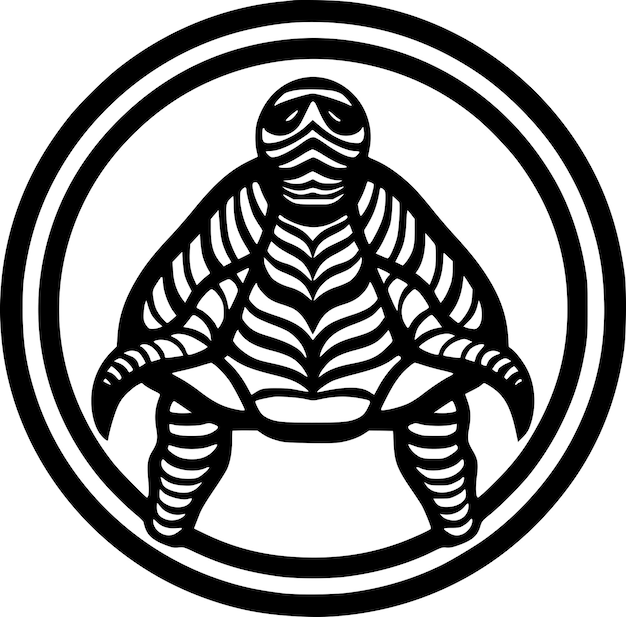 Turtle logo vector de alta qualidade ilustração vetorial ideal para gráficos de t-shirts