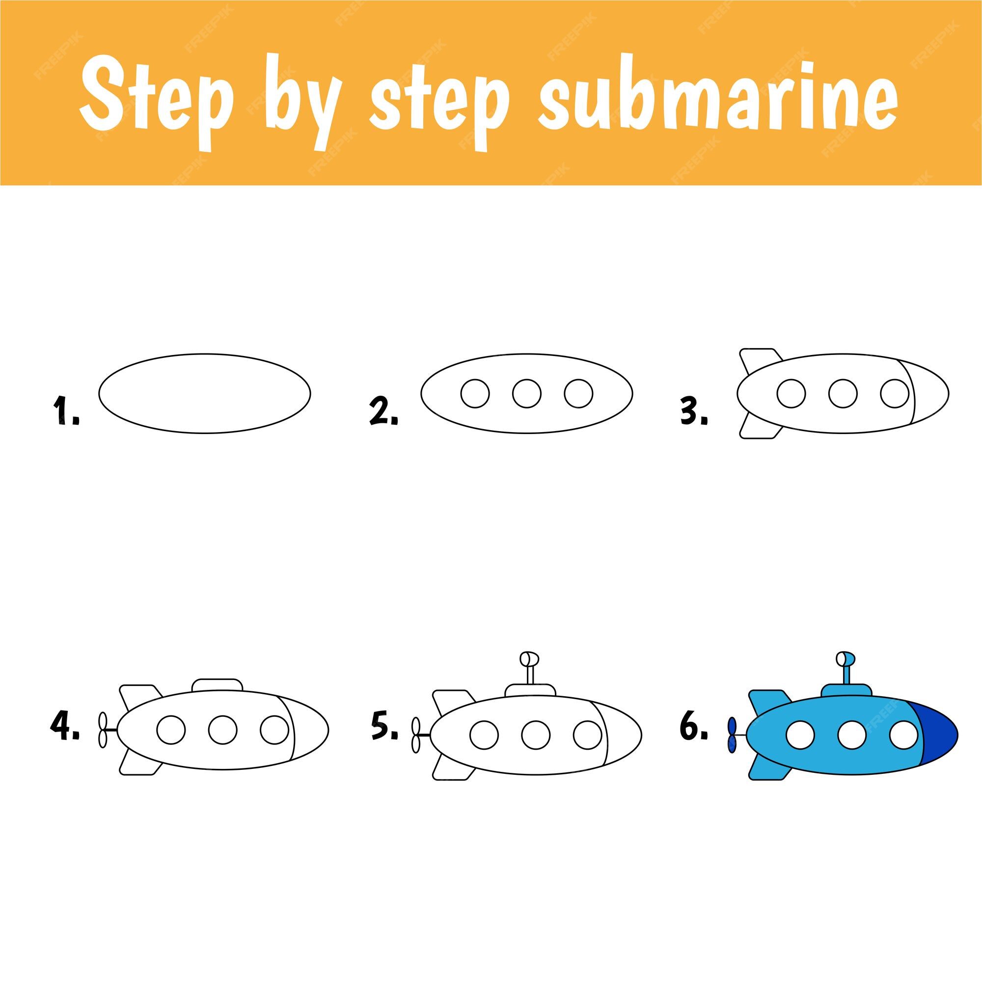 Tutorial de desenho para crianças. nível fácil. folhas de educação