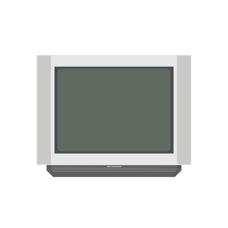 Vetor tv vintage anos 90 ilustração de vetor plano elemento para a história do conceito de tv e dia mundial da televisão