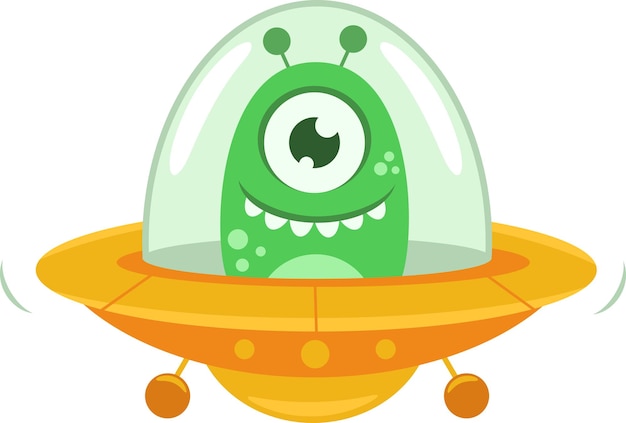 ilustração de desenho de personagem ufo estrangeiro paz 4684856 Vetor no  Vecteezy