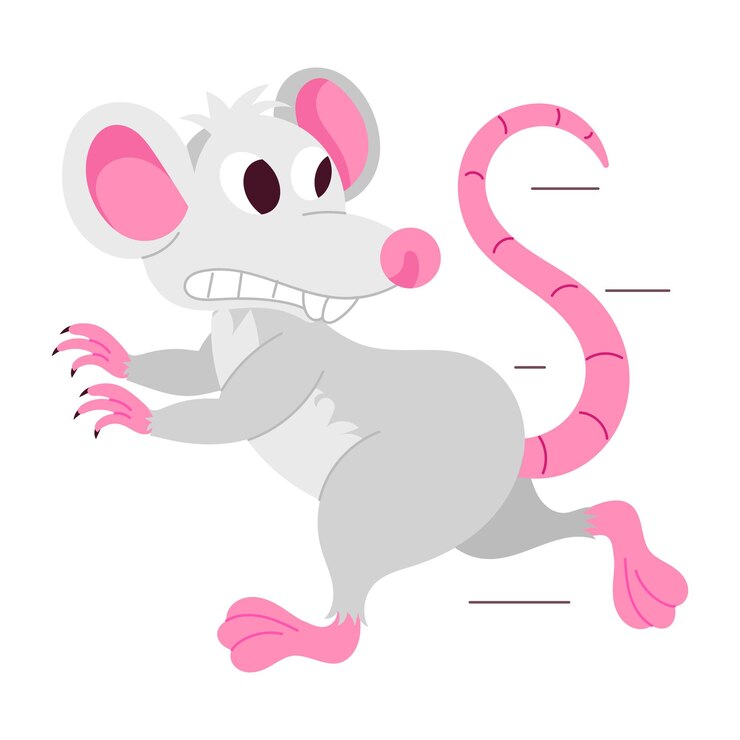 Vetor última colecção de personagens de rato carinhosos