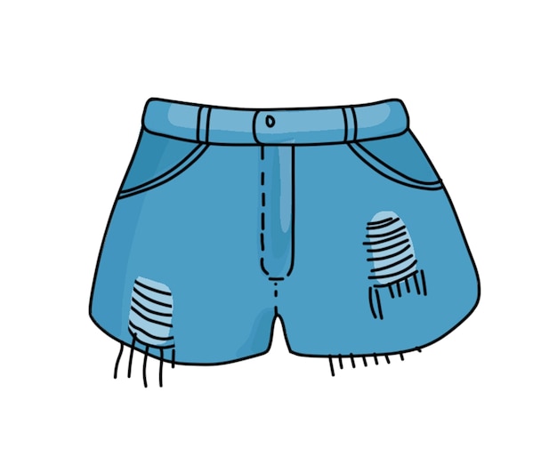 Um acessório de verão para férias e viagens Vector em um fundo branco separado Mar de estilo praia