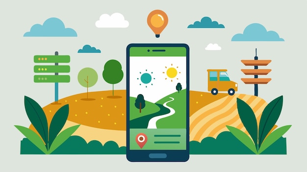 Vetor um aplicativo móvel que integra ia com imagens de satélite para fornecer aos agricultores mapeamento e zoneamento