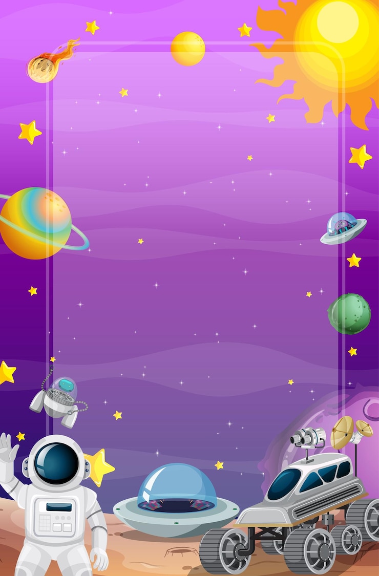 Vetor um banner de fundo do scence do espaço sideral