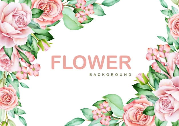 um belo fundo de desenho de flores