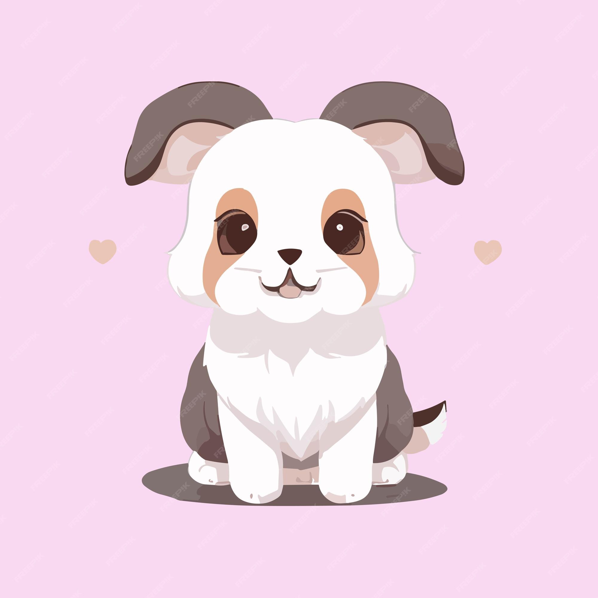 Vetores de Ícone Do Cachorrinho De Cachorro Personagem De Desenho Animado  Kawaii Cara De Cabeça Engraçada Bochechas Corderosa Feliz Dia Dos Namorados  Modelo De Cartão De Saudação De Bebê Fundo Azul Design