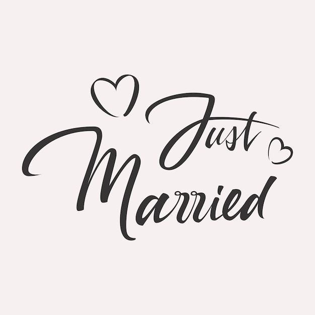 Um cartão de saudação de casamento.