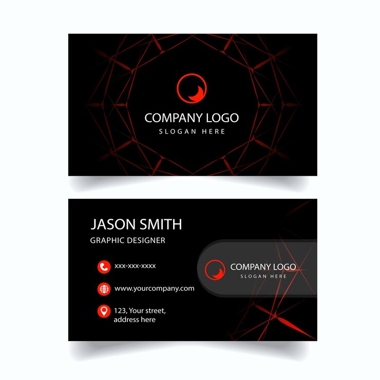 Um cartão de visita para o logotipo da empresa que diz o logotipo da empresa aqui.