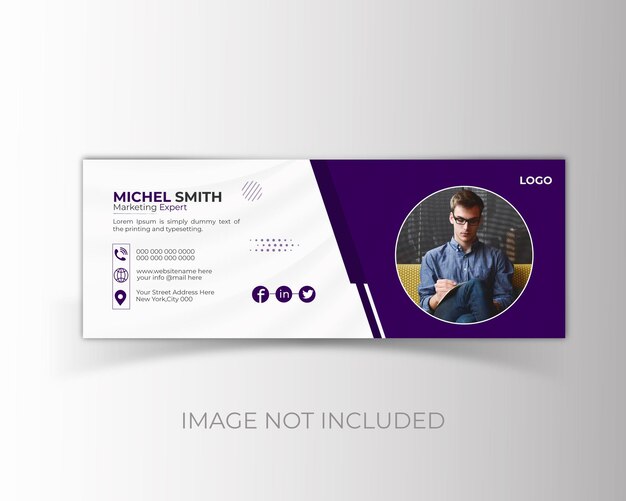 Um cartão de visita para uma empresa chamada Michel Smith.
