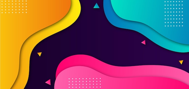 um cartaz colorido com fundo editável