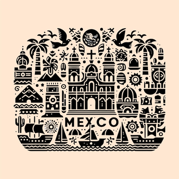 Um cartaz para a cidade de novo méxico