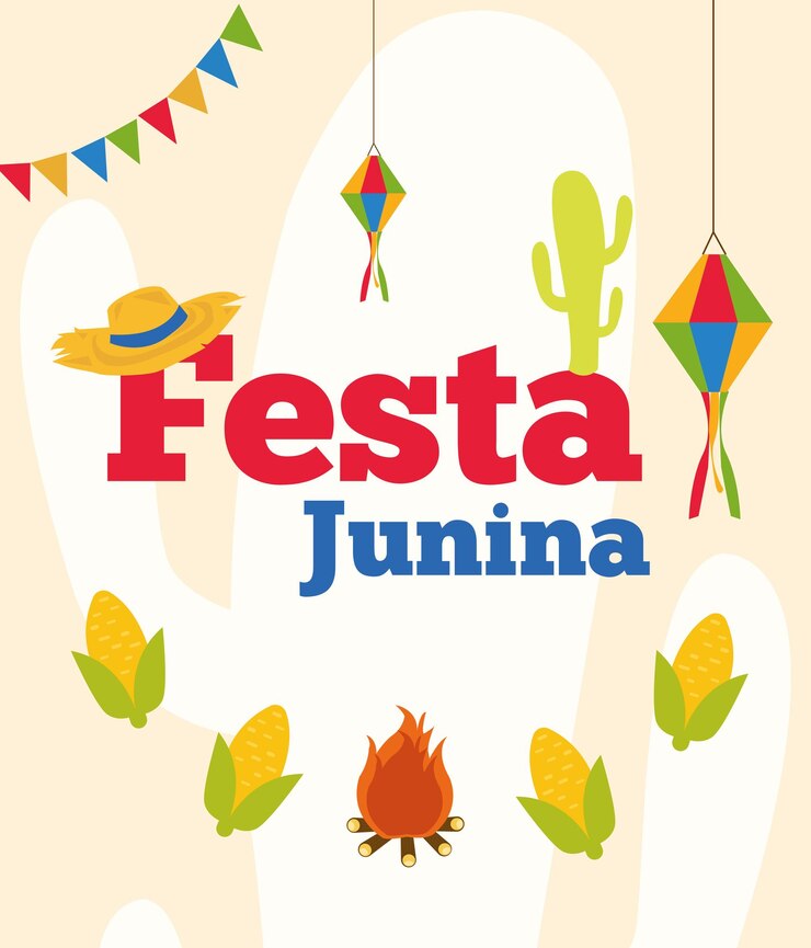 Vetor um cartaz para a festa juja