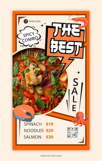 um cartaz para as estações melhor comida