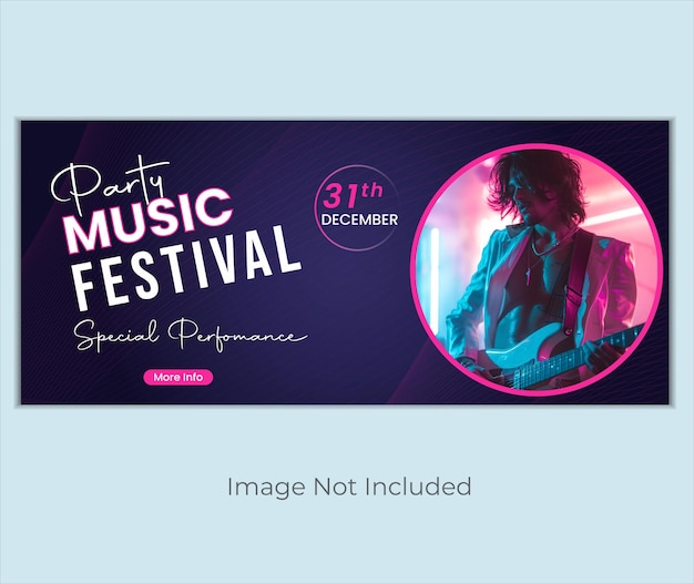 um cartaz para um festival de música que está em um fundo azul