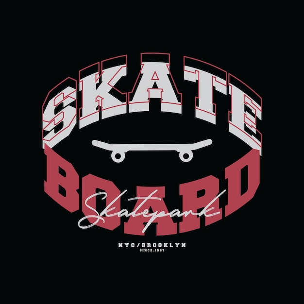 Um cartaz preto e vermelho para skateboarder skateboarder