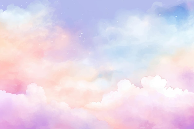 Um céu colorido com nuvens e as palavras "quote" "word" "quote" nele.